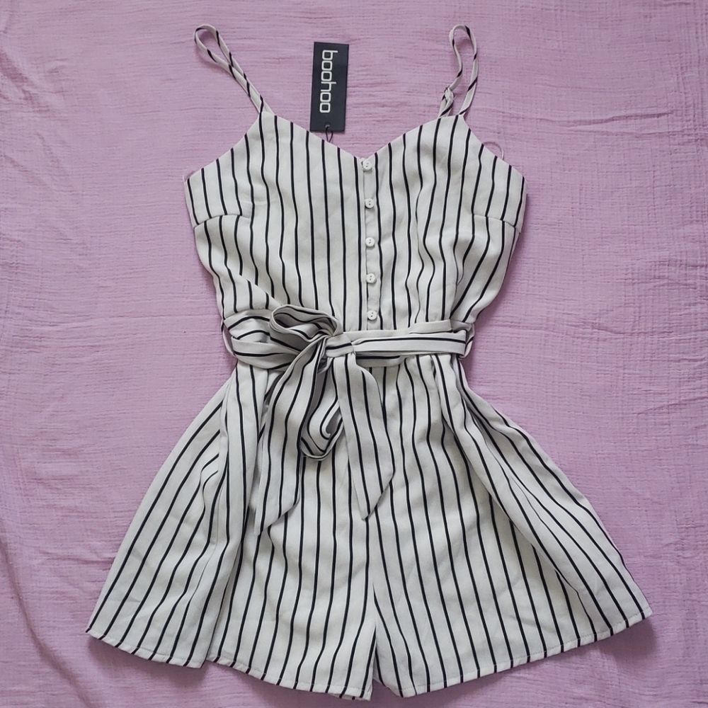 NWT striped romper